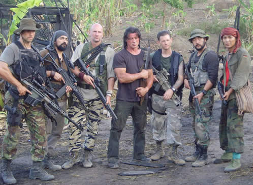 El grupeto de John Rambo...
